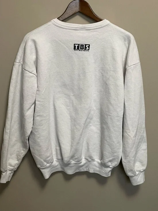 New Balance Vintage 90s White Crewneck Sweatshirt Size Large - Picture 7 of 9